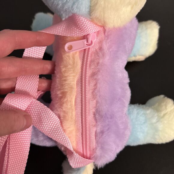 Rainbow Dog Plush Purse - Cute Crossbody Bag for Girls Ages 4-12. - Picture 5 of 5